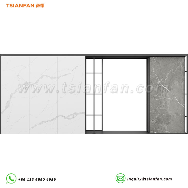 Large Stone Tile Slab Push-Pull Sliding Displays - Image 2