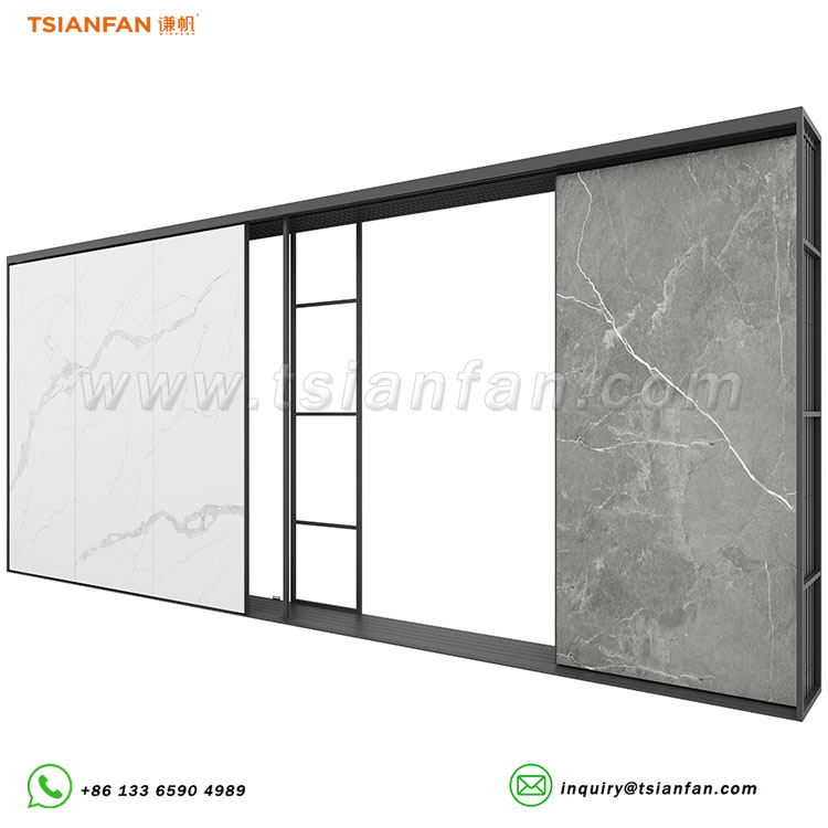 Large Stone Tile Slab Push-Pull Sliding Displays - Image 3
