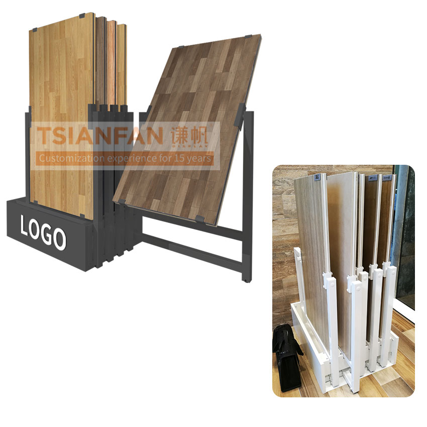 Wood Flooring push pull-out Display Rack - Image 2