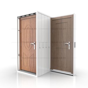 Door sample push pull Display Rack New Design Custom Sliding display Cabinet D005-1