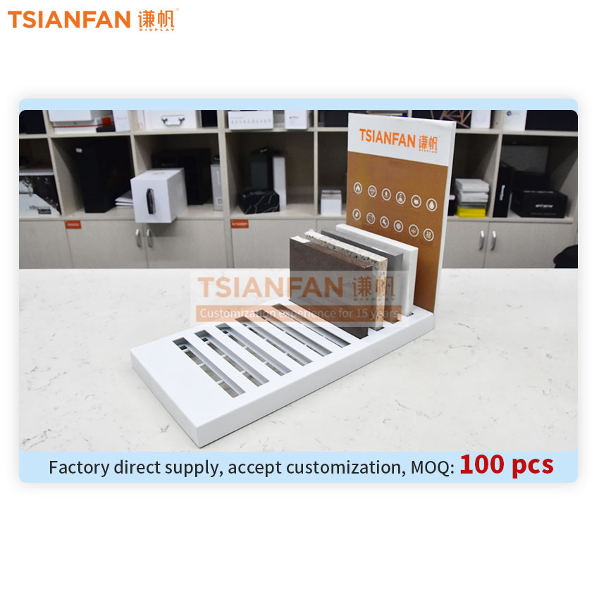 Quartzite Ceramic tile sample counter display frame - Image 2
