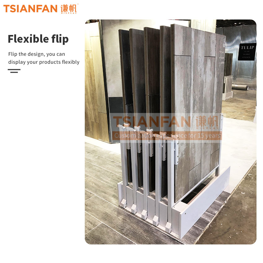 Wood Flooring push pull-out Display Rack - Image 3