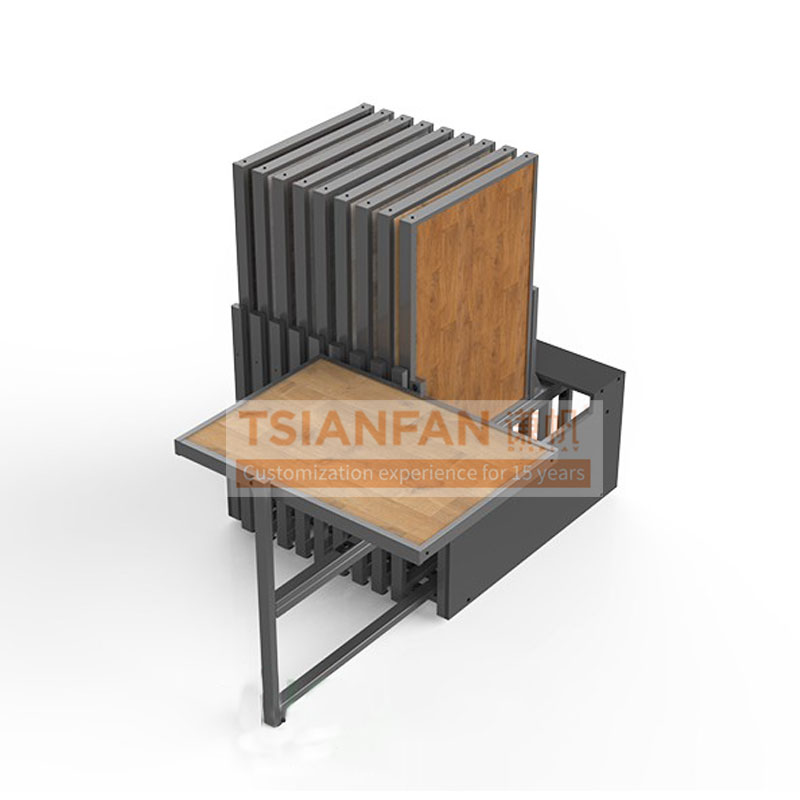 Wood Flooring push pull-out Display Rack - Image 4