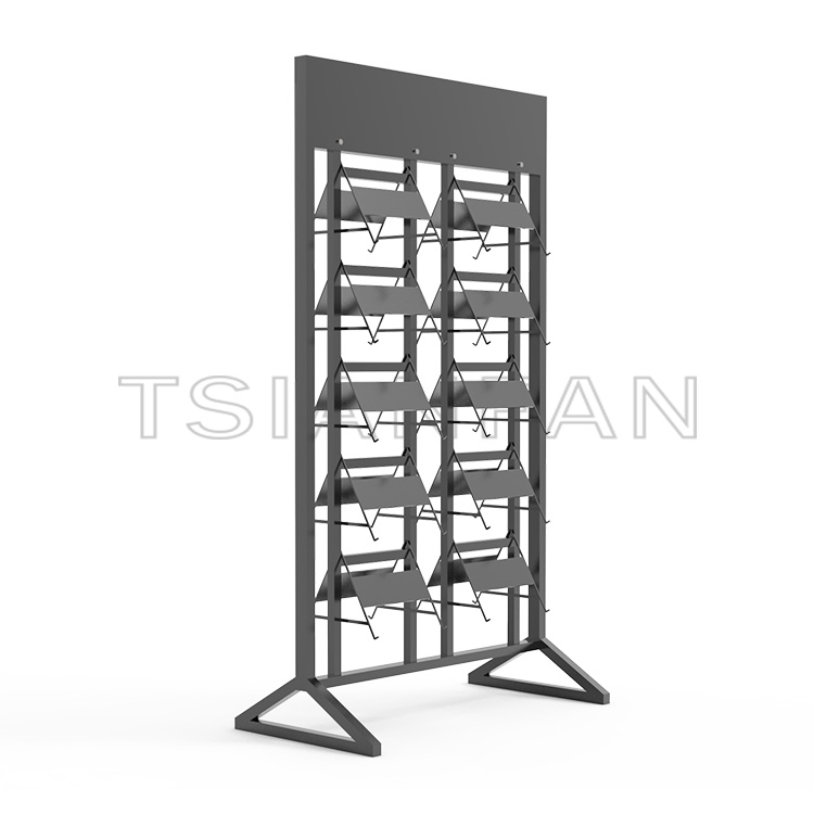 2023 design exhibition hall calacatta marble upright display rack-SG030 - Image 4