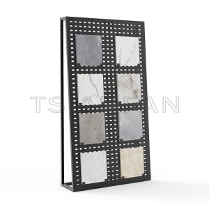 2023 design exhibition hall quartz upright display with company name and logo -SG104