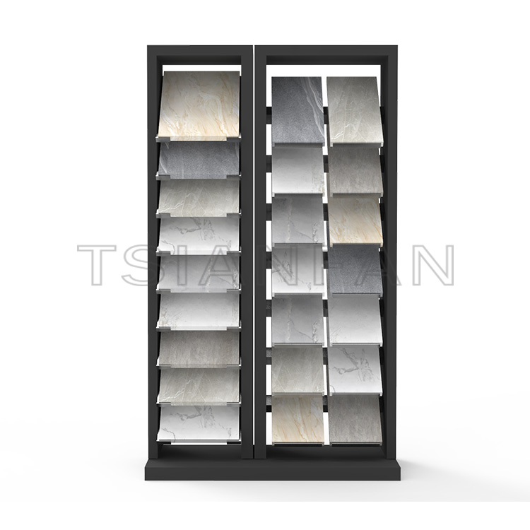 2023 new design Adjustatble calacatta quartz stone upright display frame economicals-SG806 - Image 2