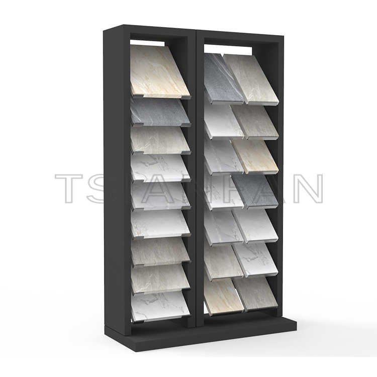 2023 new design Adjustatble calacatta quartz stone upright display frame economicals-SG806