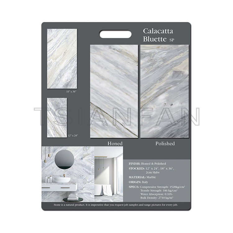 2023 New design marble block stone sample display board PF005-16