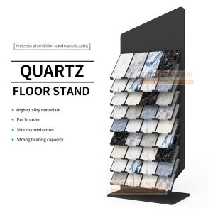 2023 New design marble Quartz-based granite samples tile slate stones display stand display frame
