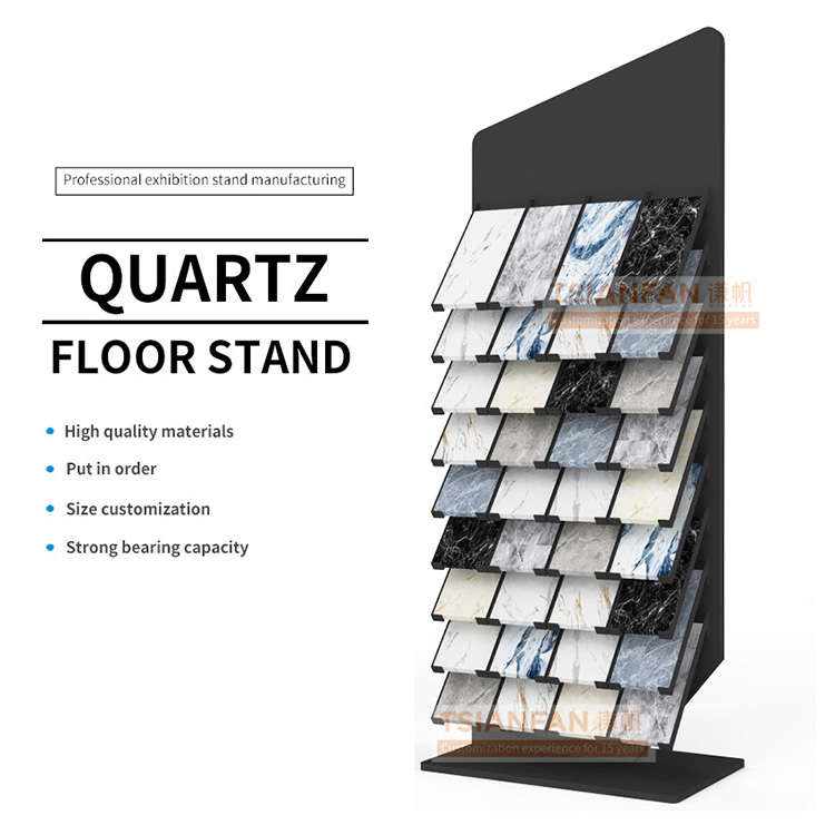 2023 New design marble Quartz-based granite samples tile slate stones display stand display frame