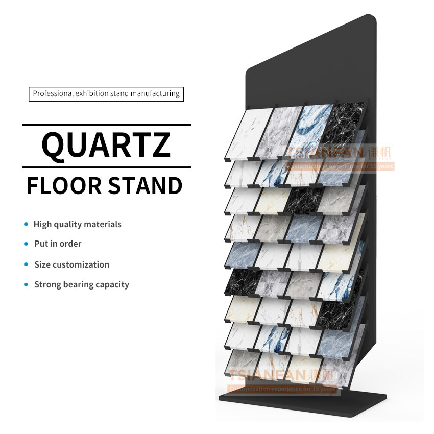 2023 New design marble quartz granite samples tile slate stones display stand display frame - Image 2