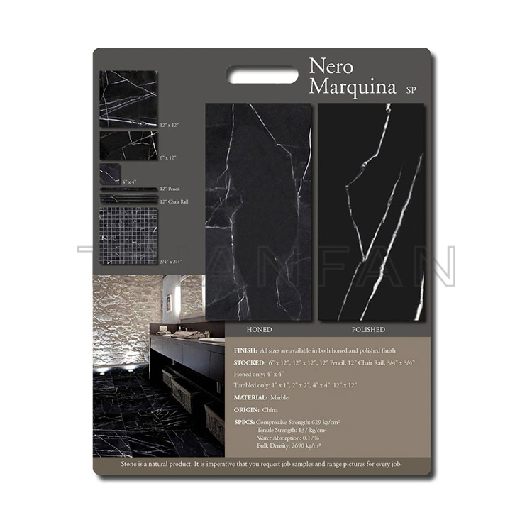 2023 new dseign MDF marble tile sample display board PF005-27
