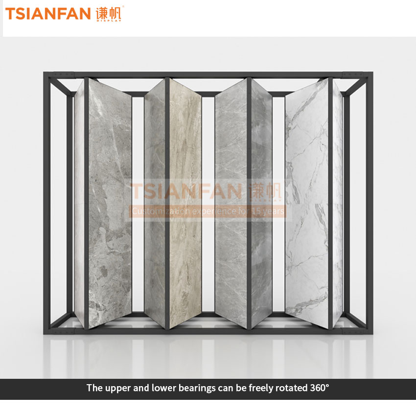 Swivel three sides of Rotating tile sample display rack Waterline tile - Image 3