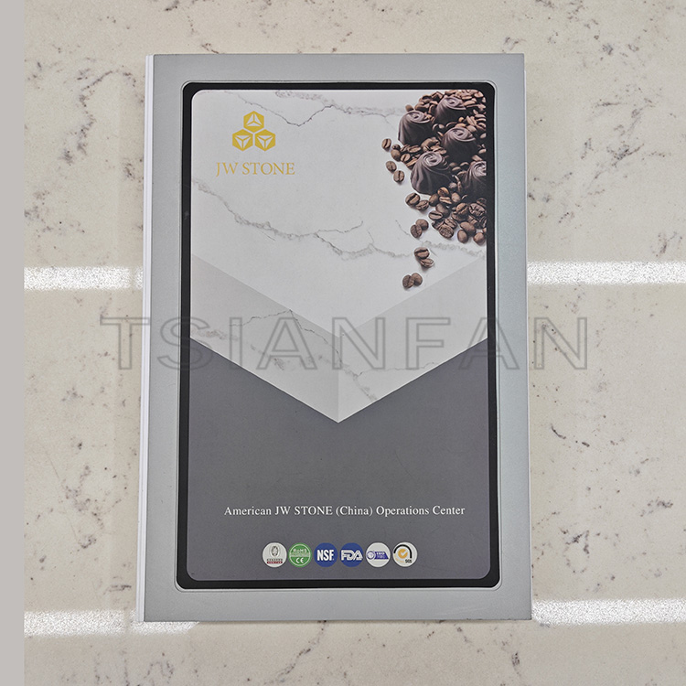 Three-fold ABS brochure set stone samples can be folded and placed - Image 3