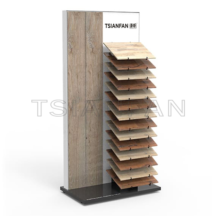 Wooden floor display stand floor-to-ceiling exhibition hall design