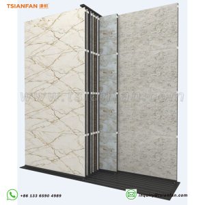 Artificial marble push-pull showroom rack