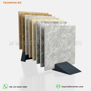 waterfall floor onyx stone sample display stand sales