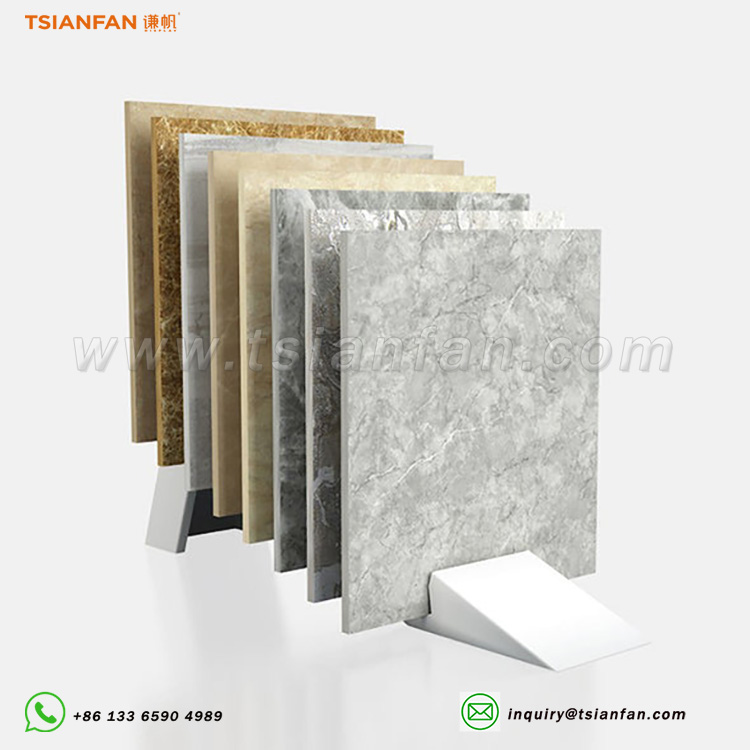 waterfall floor onyx stone sample display stand sales - Image 2