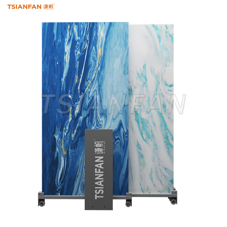 metal flooring sliding display rack for ceramic tiles-CT605 - Image 2