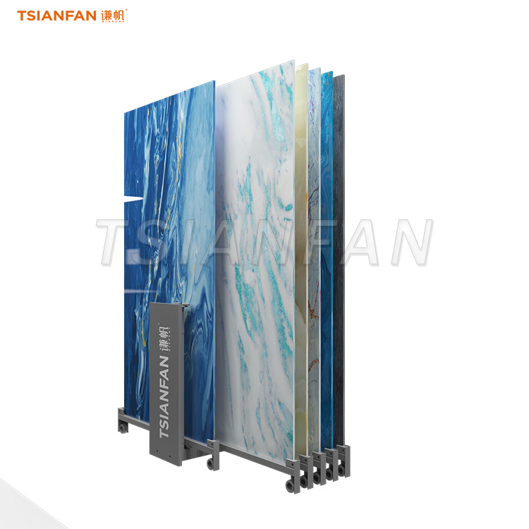 metal flooring sliding display rack for ceramic tiles-CT605 - Image 4