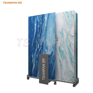 metal flooring sliding display rack for ceramic tiles-CT605