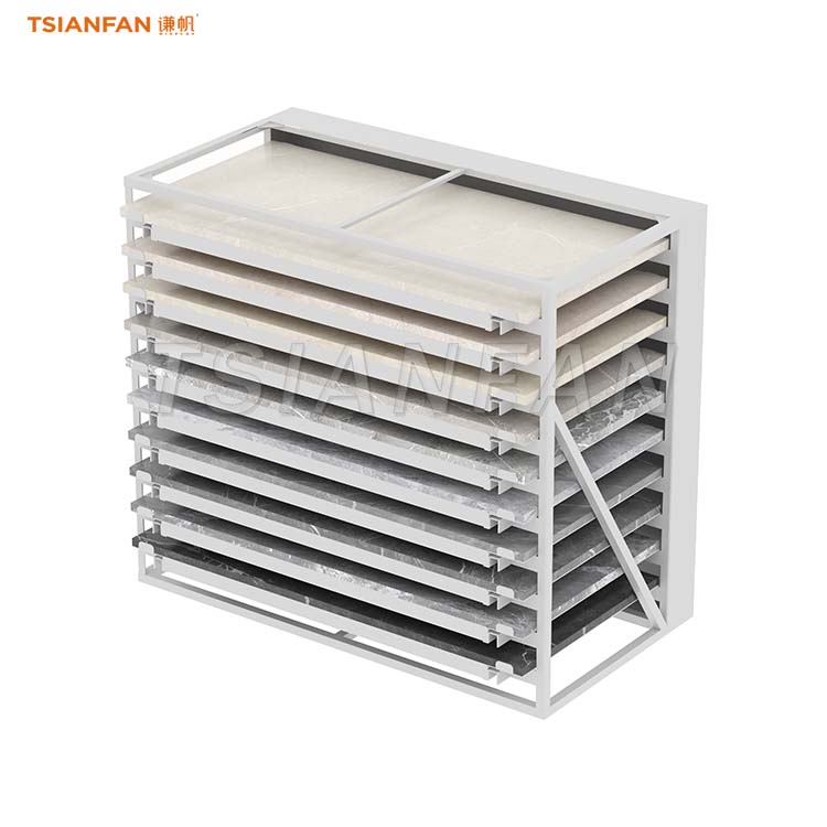 tiles sliding displays cabinet rack for stone-CC030 - Image 3