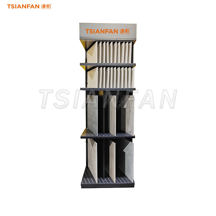affordable porcelain tiles display tower for showroom
