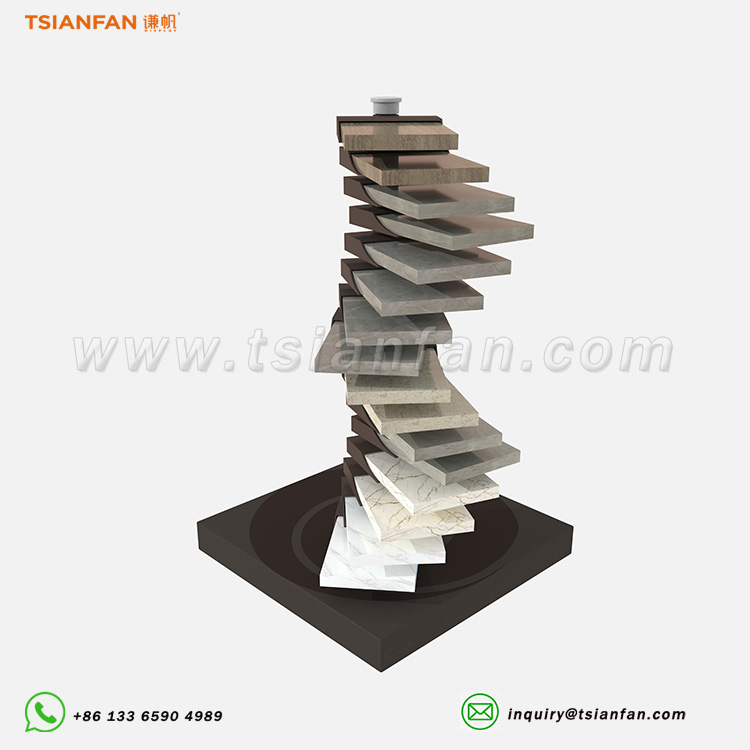 Agate stone sample rotating table display stand-SRT657