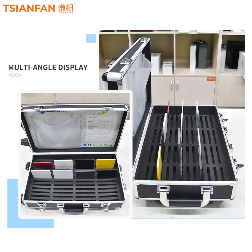 Aluminum Trolley Case Granite Quartz Ceramic Tile Carry Suitcase Latch On The Flap showcase - Image 5