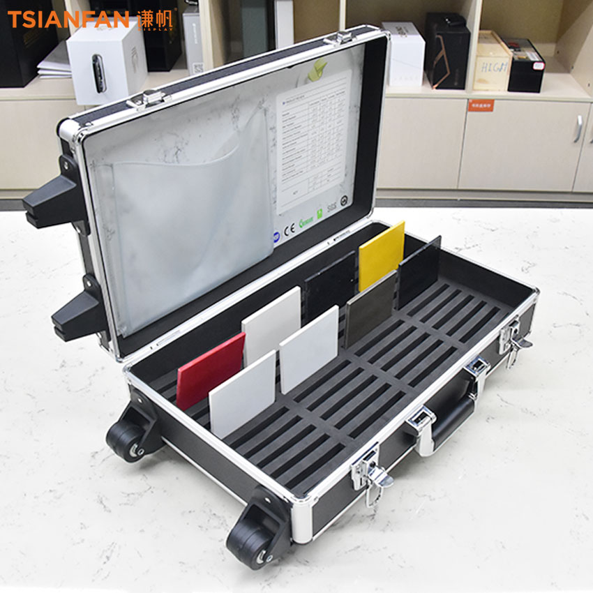 Aluminum Trolley Case Granite Quartz Ceramic Tile Carry Suitcase Latch On The Flap showcase - Image 3