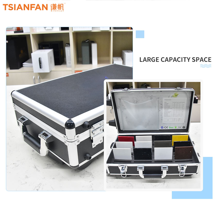 Aluminum Trolley Case Granite Quartz Ceramic Tile Carry Suitcase Latch On The Flap showcase - Image 4