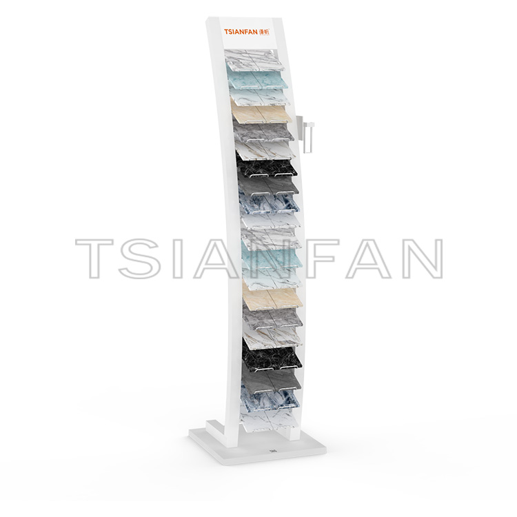 Arched waterfall Ceramic tile display stand SR017
