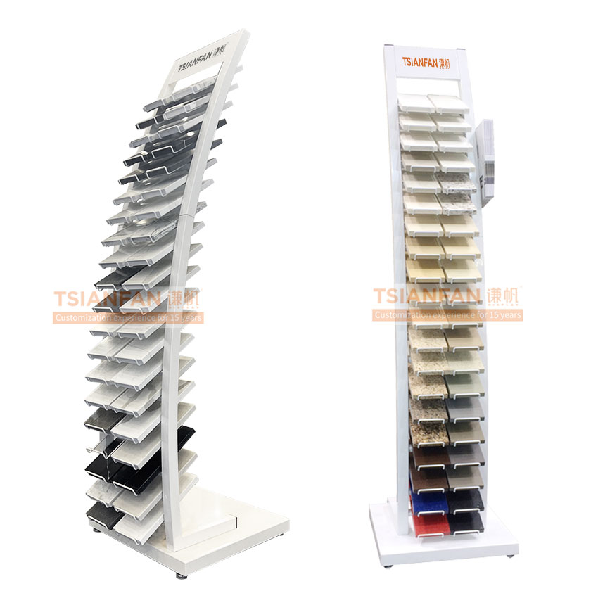 Arched waterfall Ceramic tile display stand SR017