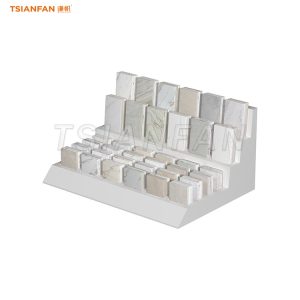 artificial stone slot countertop display stand tiles rack-SRT787