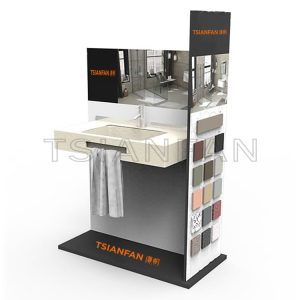 Bathroom combination display shelf layout