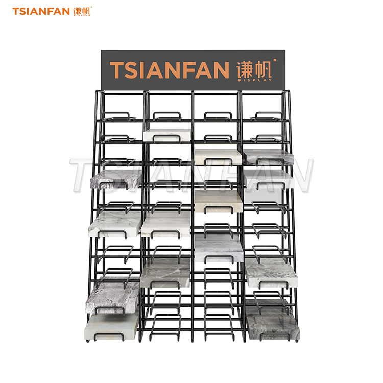 black granite stone table shelf for showroom-SRT010 - Image 2