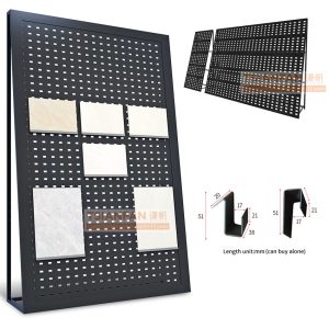 Ceramic tile bevel hole net display rack