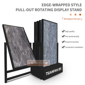 Ceramic tile Push and pull display frame Quartz tile panel display cabinet pull straight out swivel
