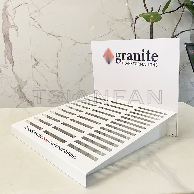 ceramic tile mosaic tile small stone tile table top displays steel rack - Image 3