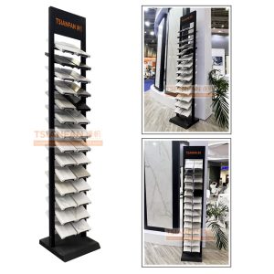 Ceramic tile stone bevel landing frame display frame