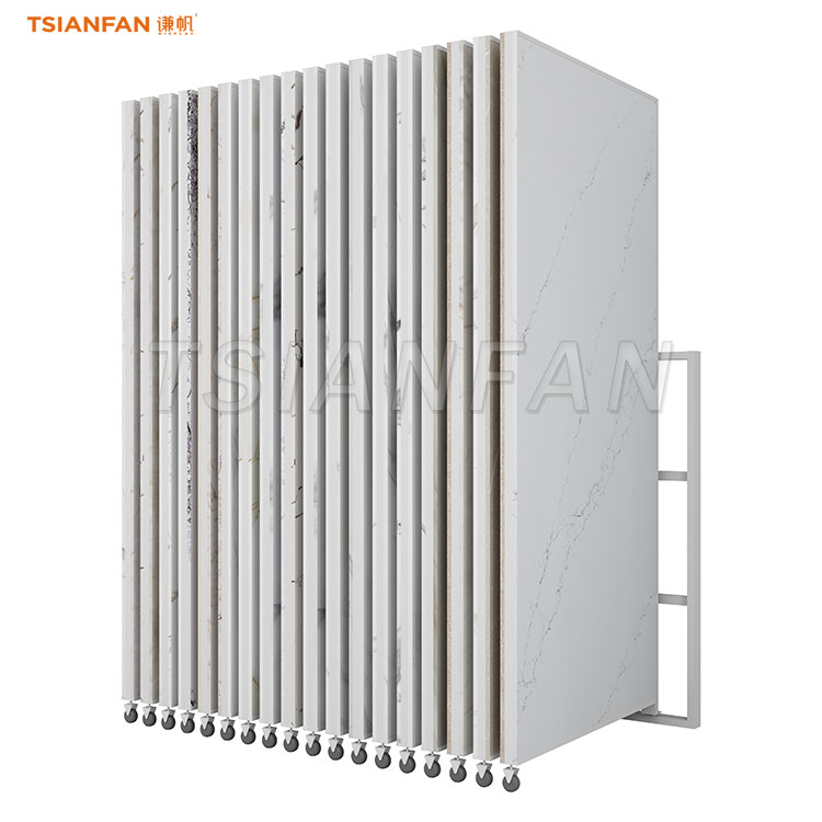 ceramic tiles page turning display rack granite display racks for sale-CF2025 - Image 3