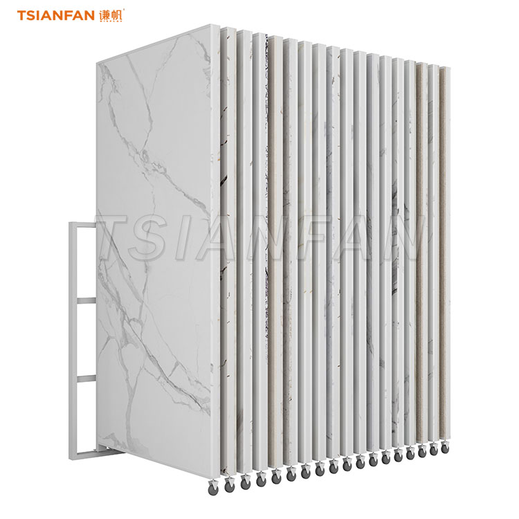 ceramic tiles page turning display rack granite display racks for sale-CF2025