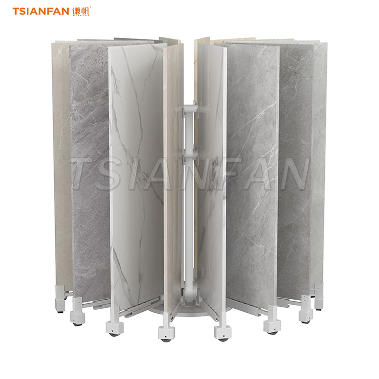 ceramic tiles page turning display stand flooring displays for sale-CF109