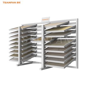 ceramic tiles sliding display stand stone display rack-CX2037