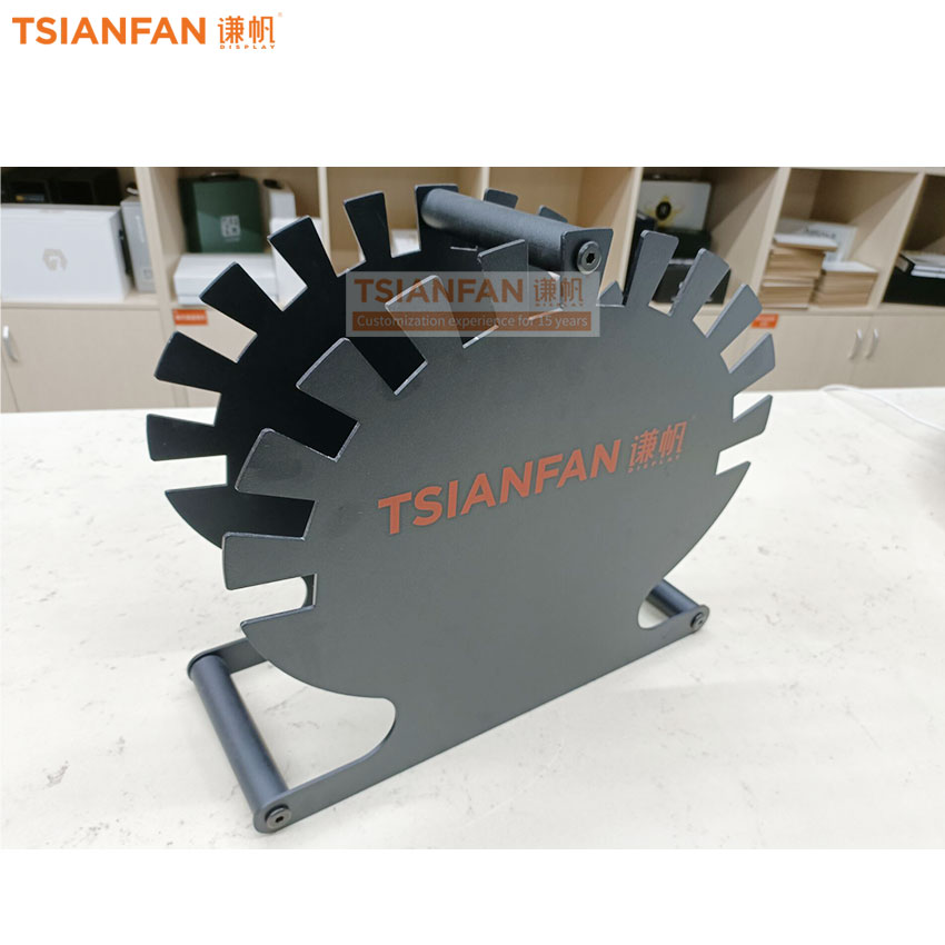 Countertop display rack Circular tabletop tile sample socket display stand - Image 4