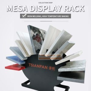 Countertop display rack Circular tabletop tile sample socket display stand