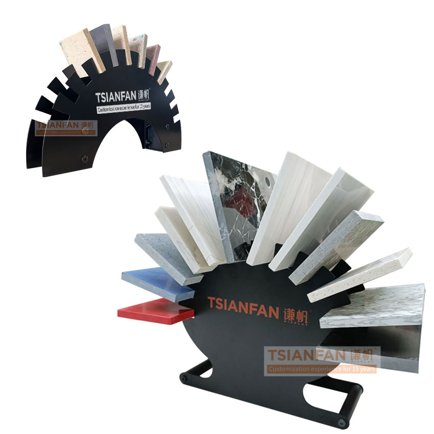 Countertop display rack Circular tabletop tile sample socket display stand - Image 2