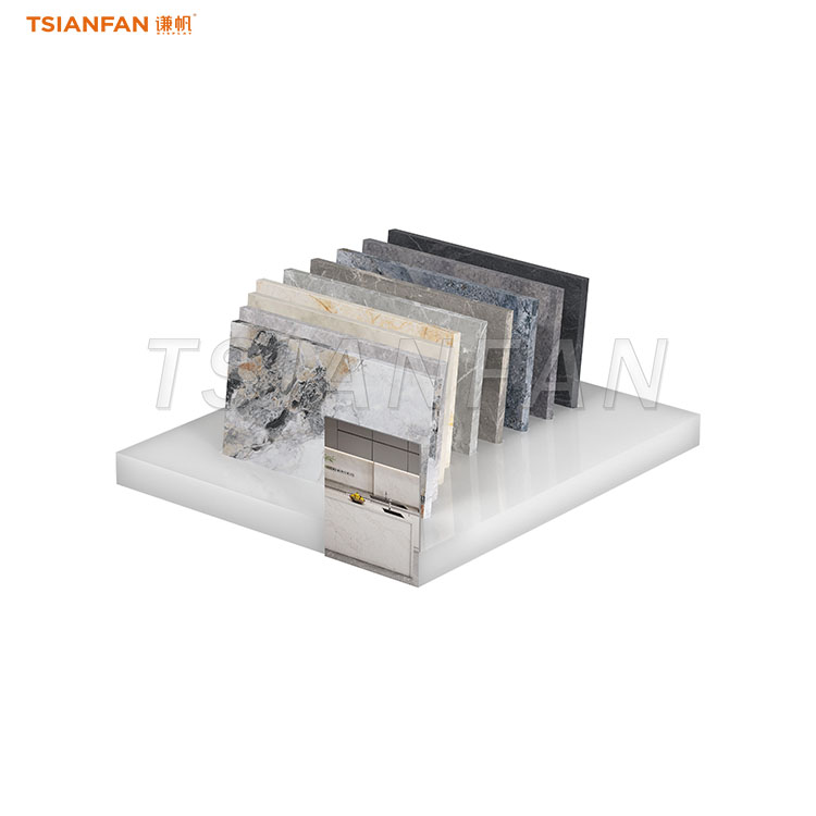 Compact Single Tile Countertop Display Stand for Exhibitions - SRT087 - Image 3
