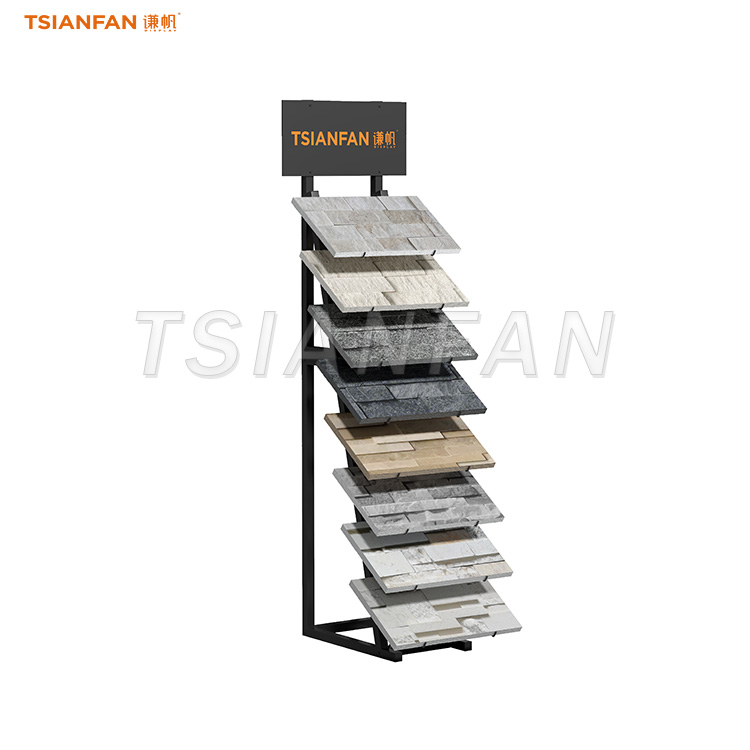Contemporary cultural stone exhibit shelves-SW117