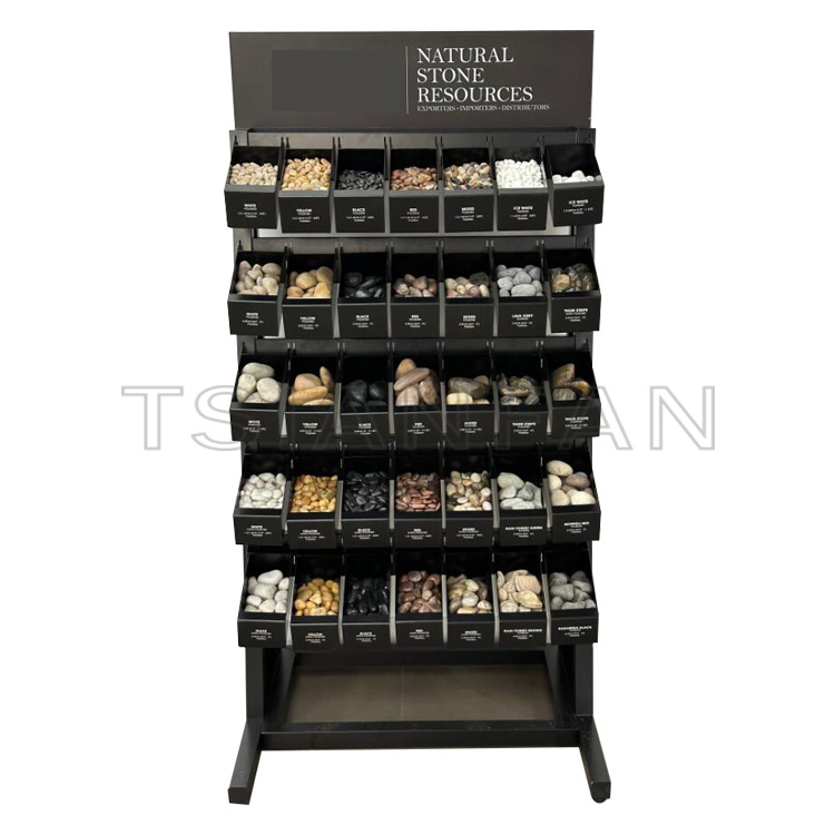 Cultured & CobbleStone display rack metal rack For shop